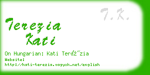 terezia kati business card